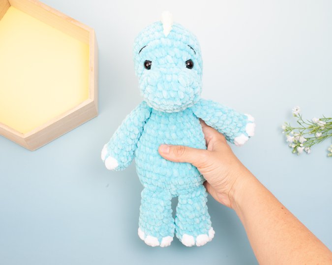 Dinosaur Crochet Pattern – Amigurumi Dino Plushie