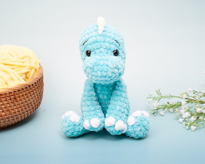 Dinosaur Crochet Pattern – Amigurumi Dino Plushie