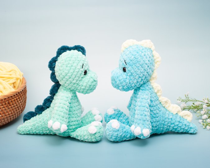 Dinosaur Crochet Pattern – Amigurumi Dino Plushie