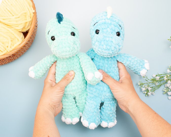 Dinosaur Crochet Pattern – Amigurumi Dino Plushie