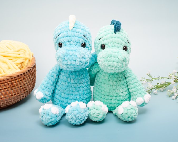 Dinosaur Crochet Pattern – Amigurumi Dino Plushie