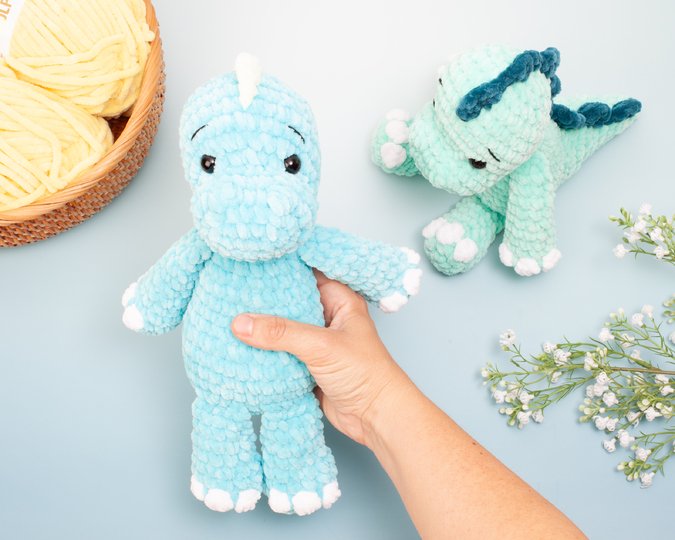 Dinosaur Crochet Pattern – Amigurumi Dino Plushie