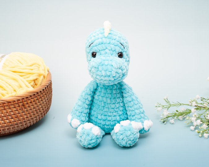 Dinosaur Crochet Pattern – Amigurumi Dino Plushie