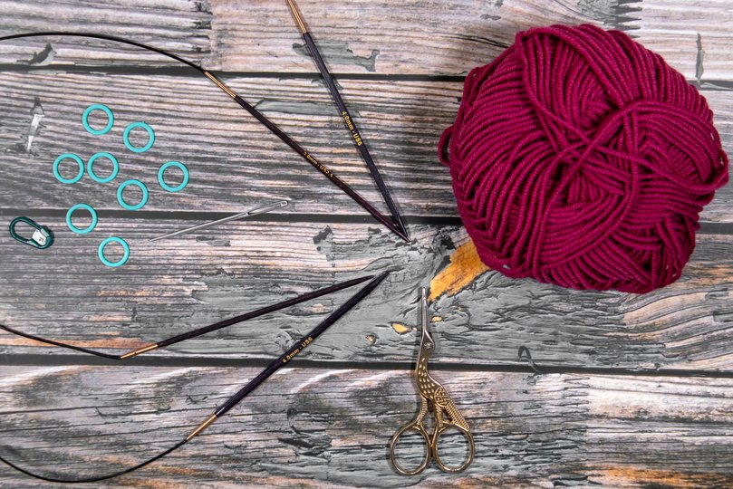 Strickanleitung Schalkragen für Kinder mit Lochmuster - SixTwentyFive