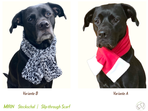MIRIN Slip-Through Scarf for Dogs, 2 Versions, XS-XXL+, sewing tutorial