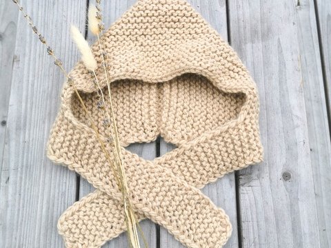 Schalmütze für Baby, Kleinkind und Kinder stricken | Anleitung für Anfänger
