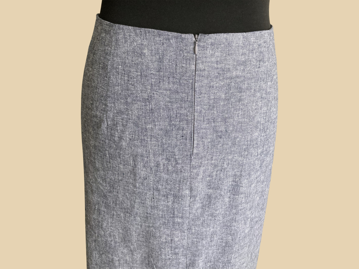 PDF Schnittmuster und Nähanleitung. Gerader Rock Größen 36-54