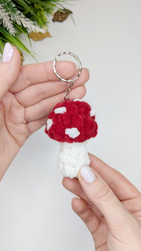 Crochet Mushroom Amigurumi Pattern: Christmas Ornaments & Keychain - Image 10