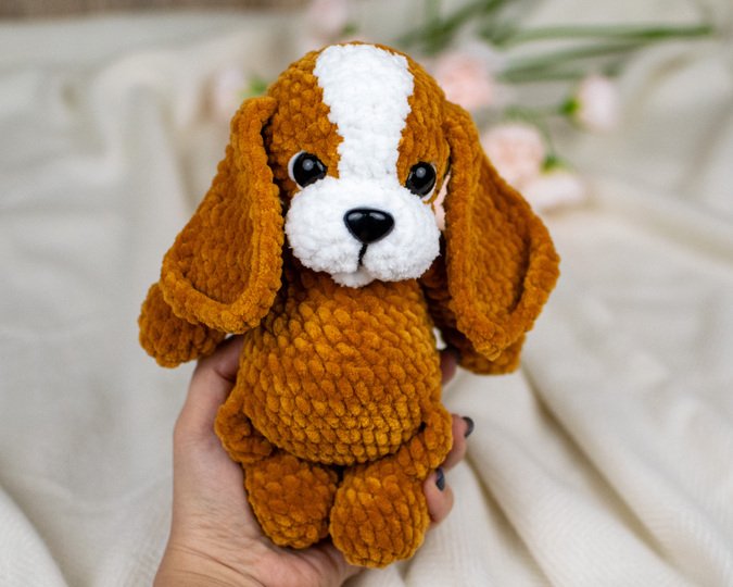 Cute Amigurumi Dog "Toffee" Crochet Pattern – Plush Puppy PDF Tutorial