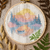 Pastel Sunset Lake Cross Stitch Pattern | Peaceful Landscape Embroidery PDF
