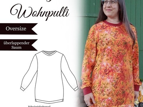Sannys Wohnpulli - Größe 32-64 - E-Book und Nähanleitung