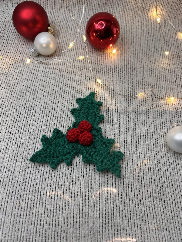 Häkelanleitung Ilex (Stechpalmenblatt), PDF Download - Häkeln