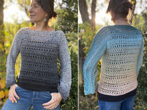 1-Bobbel-Pulli  BLACK CAT | jede Größe & jedes Garn | Kinder & Erwachsene