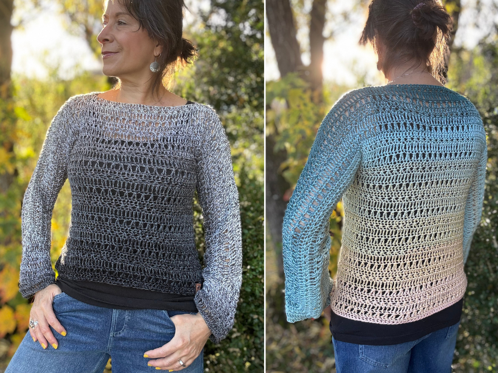 1-Bobbel-Pulli  BLACK CAT | jede Größe &amp; jedes Garn | Kinder &amp; Erwachsene