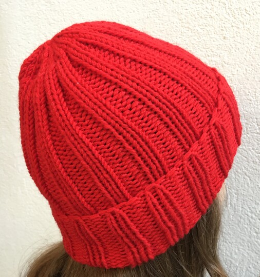 Mütze im Rippenmuster Strickanleitung