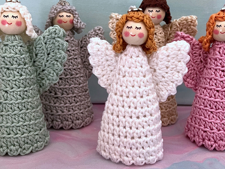 Häkelanleitung Engel Weihnachtsdeko, Weihnachtsengel Anhänger od. Dekofigur