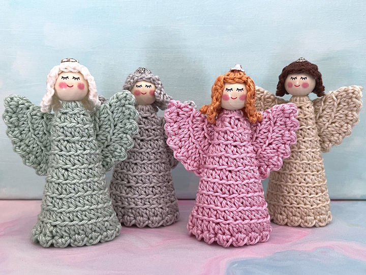Häkelanleitung Engel Weihnachtsdeko, Weihnachtsengel Anhänger od. Dekofigur