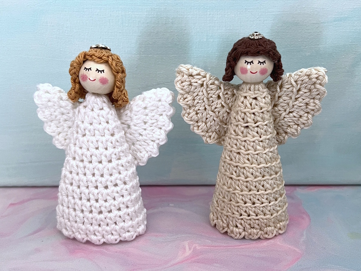 Häkelanleitung Engel Weihnachtsdeko, Weihnachtsengel Anhänger od. Dekofigur