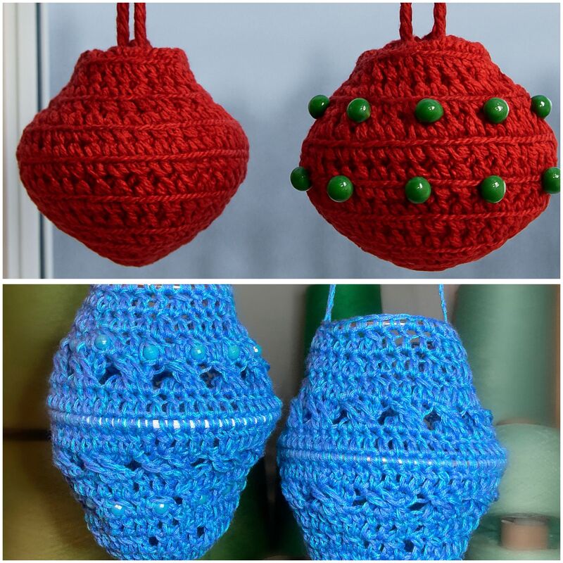 Kombi: Dekokugel und Dekozapfen häkeln