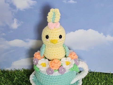 Everlasting Spring Garden Teacup-Crochet Pattern