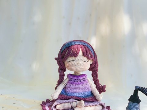 Elysia The Meditation Amigurumi Doll - Doll Crochet Pattern