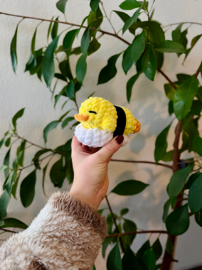 No-Sew Pummelige Sushi Ente – Häkelanleitung ohne Nähen