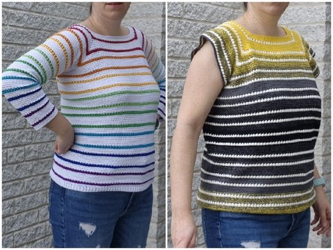 Häkelanleitung Pulli, Shirt Stoka