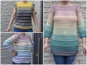 Häkelanleitung Pulli, Shirt und Tunika Stoka
