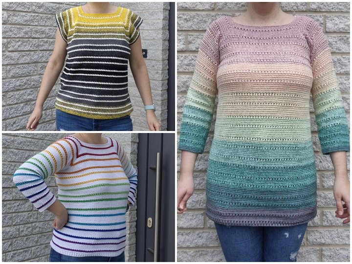 Häkelanleitung Pulli, Shirt und Tunika Stoka