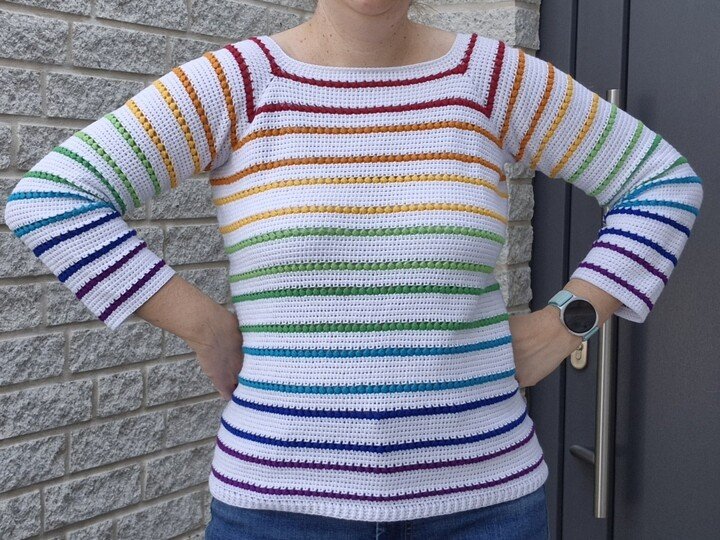 Häkelanleitung Pulli, Shirt Stoka