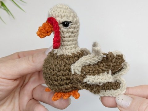 Crochet Turkey Amigurumi Pattern PDF: Thanksgiving Crochet Pattern