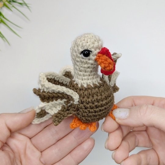 Crochet Turkey Amigurumi Pattern PDF: Thanksgiving Crochet Pattern