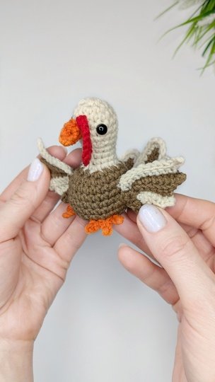 Crochet Turkey Amigurumi Pattern PDF: Thanksgiving Crochet Pattern