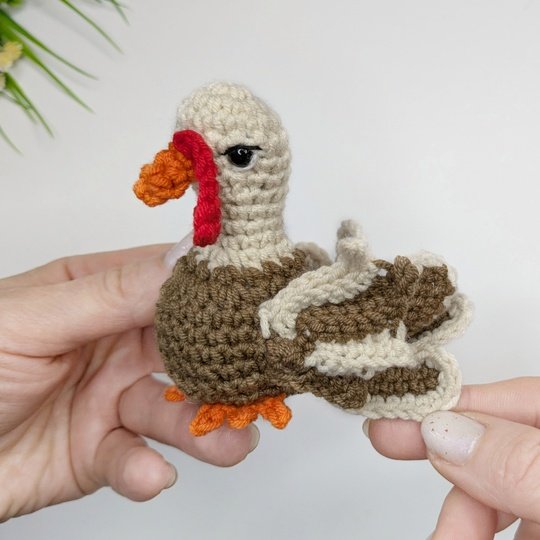 Crochet Turkey Amigurumi Pattern PDF: Thanksgiving Crochet Pattern