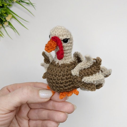 Crochet Turkey Amigurumi Pattern PDF: Thanksgiving Crochet Pattern