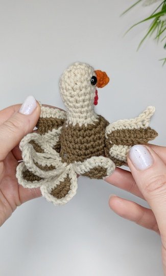 Crochet Turkey Amigurumi Pattern PDF: Thanksgiving Crochet Pattern