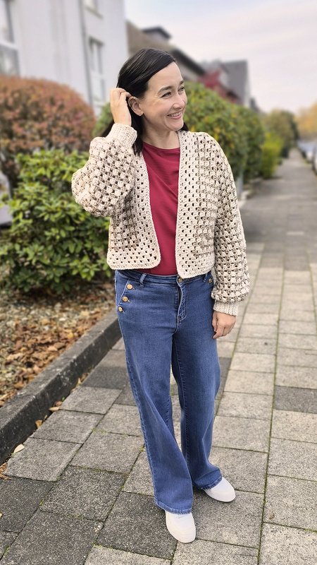 Häkelanleitung Jacke Kira