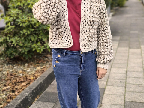 Häkelanleitung Jacke Kira