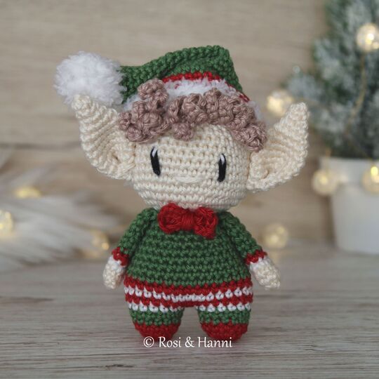 4x Häkelanleitung SET Weihnachten - Mr & Mrs Claus, Wichtel & Lebkuchenmann