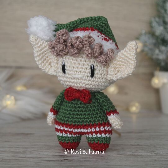 4x Häkelanleitung SET Weihnachten - Mr & Mrs Claus, Wichtel & Lebkuchenmann