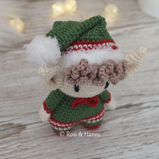 4x Häkelanleitung SET Weihnachten - Mr & Mrs Claus, Wichtel & Lebkuchenmann