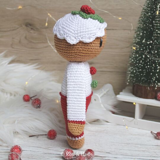 4x Häkelanleitung SET Weihnachten - Mr & Mrs Claus, Elf & Lebkuchenmann