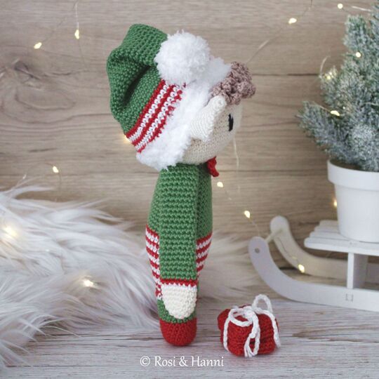 4x Häkelanleitung SET Weihnachten - Mr & Mrs Claus, Elf & Lebkuchenmann