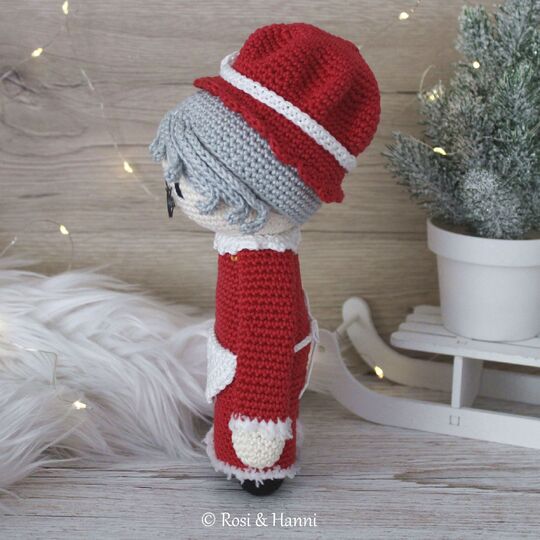 4x Häkelanleitung SET Weihnachten - Mr & Mrs Claus, Elf & Lebkuchenmann