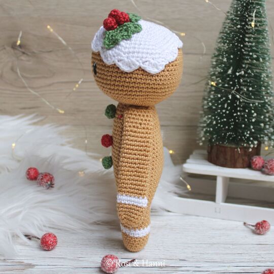 4x Häkelanleitung SET Weihnachten - Mr & Mrs Claus, Elf & Lebkuchenmann