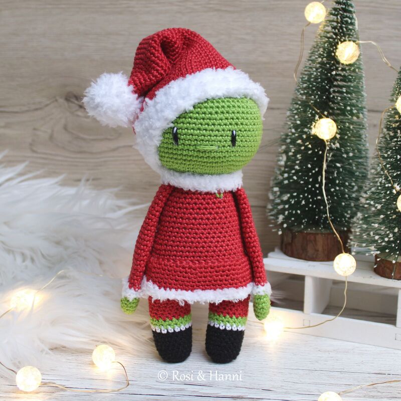 4x Häkelanleitung SET Weihnachten - Muffel, Rentier, Nussknacker,Schneemann - Bild 6