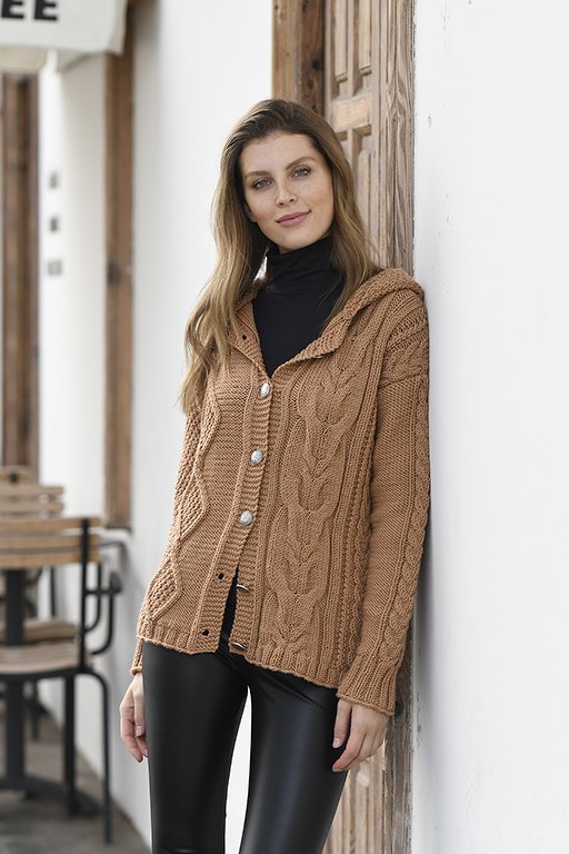 Strickanleitung Kapuzenjacke im Mustermix (9601287_22)