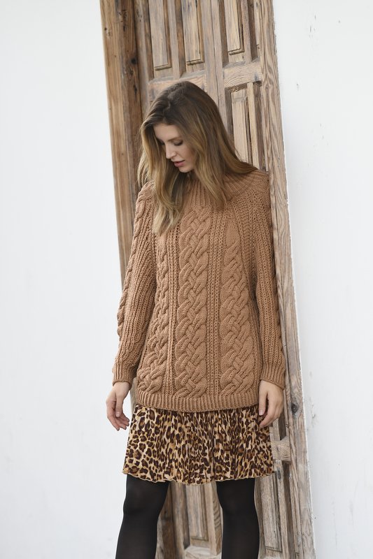 Strickanleitung Raglanpullover mit Zöpfen (9601287_23)