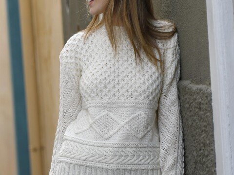 Strickanleitung Pullover im Mustermix (9601287_25)