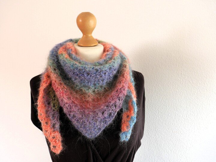 Häkelanleitung Wintertuch Georgia